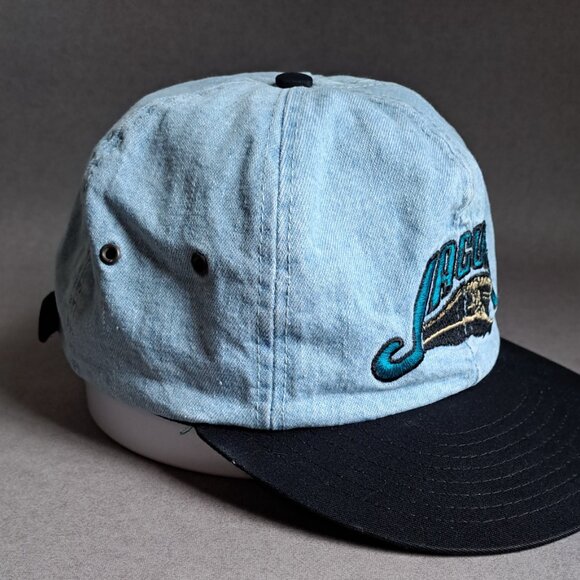 VINTAGE Jacksonville Jaguars Logo USED Hat (AJD, Strapback, Football, 1993-1994) - Picture 6 of 8
